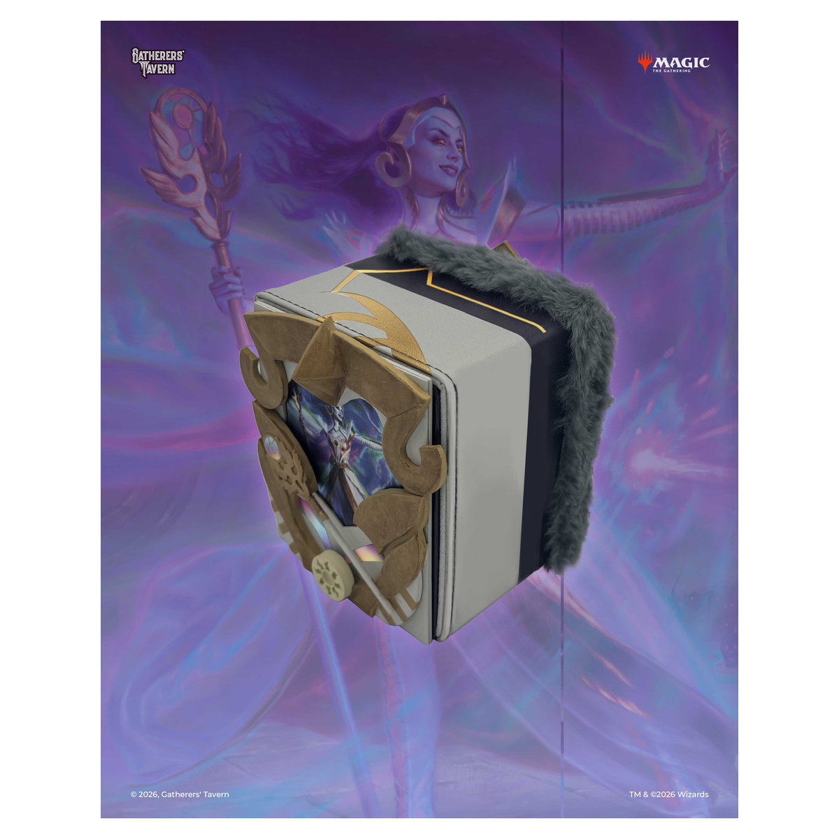 Gatherers' Tavern MTG Reality Fracture DOMARU Finest deck box with sculpted details and character - Liliana Vess - imagen 25