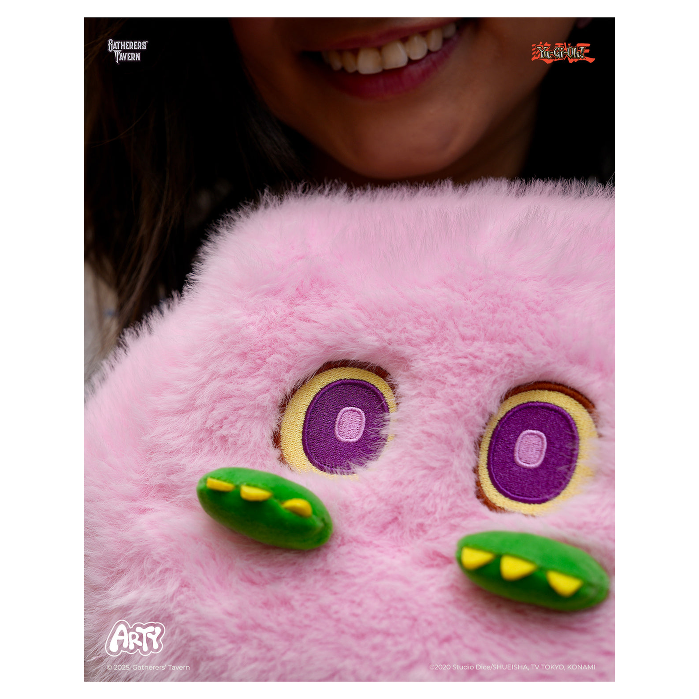 Teal Kuribeh character plush sling bag with adjustable strap and internal pocket - Kuribee - imagen 6