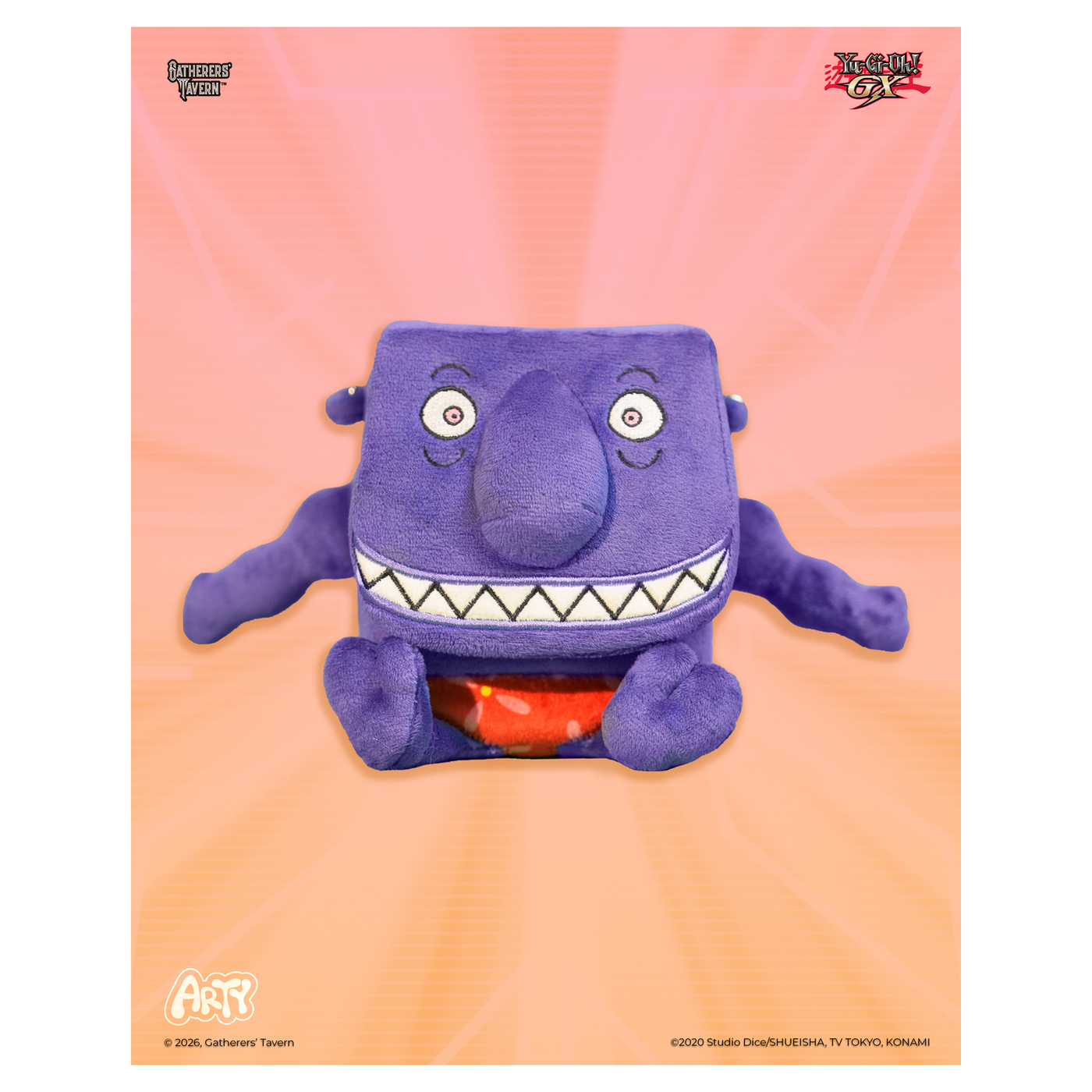 Gatherers' Tavern Yu-Gi-Oh! Ojama ARTY Bag character with magnetic linking hands - Black - imagen 6