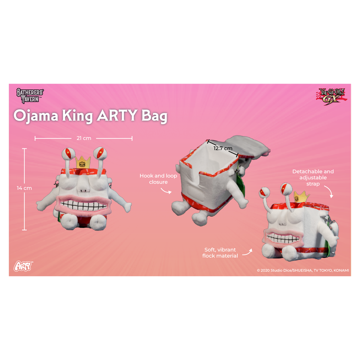 Gatherers' Tavern Yu-Gi-Oh! Ojama ARTY Bag character with magnetic linking hands - King - imagen 18