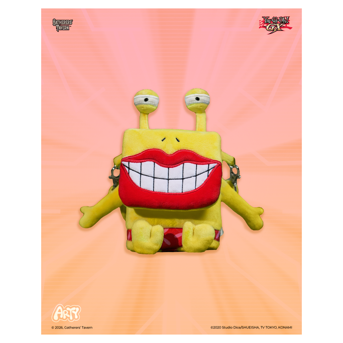 Gatherers' Tavern Yu-Gi-Oh! Ojama ARTY Bag character with magnetic linking hands - Yellow - imagen 24