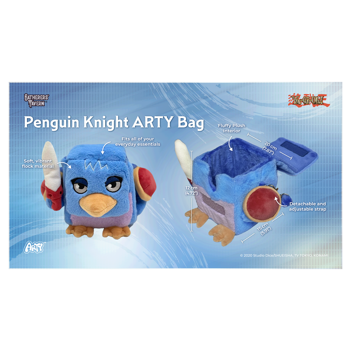 Gatherers' Tavern Mokey Mokey ARTY deck box and carrying bag for Yu-Gi-Oh! with adjustable strap - Penguin Knight - imagen 19