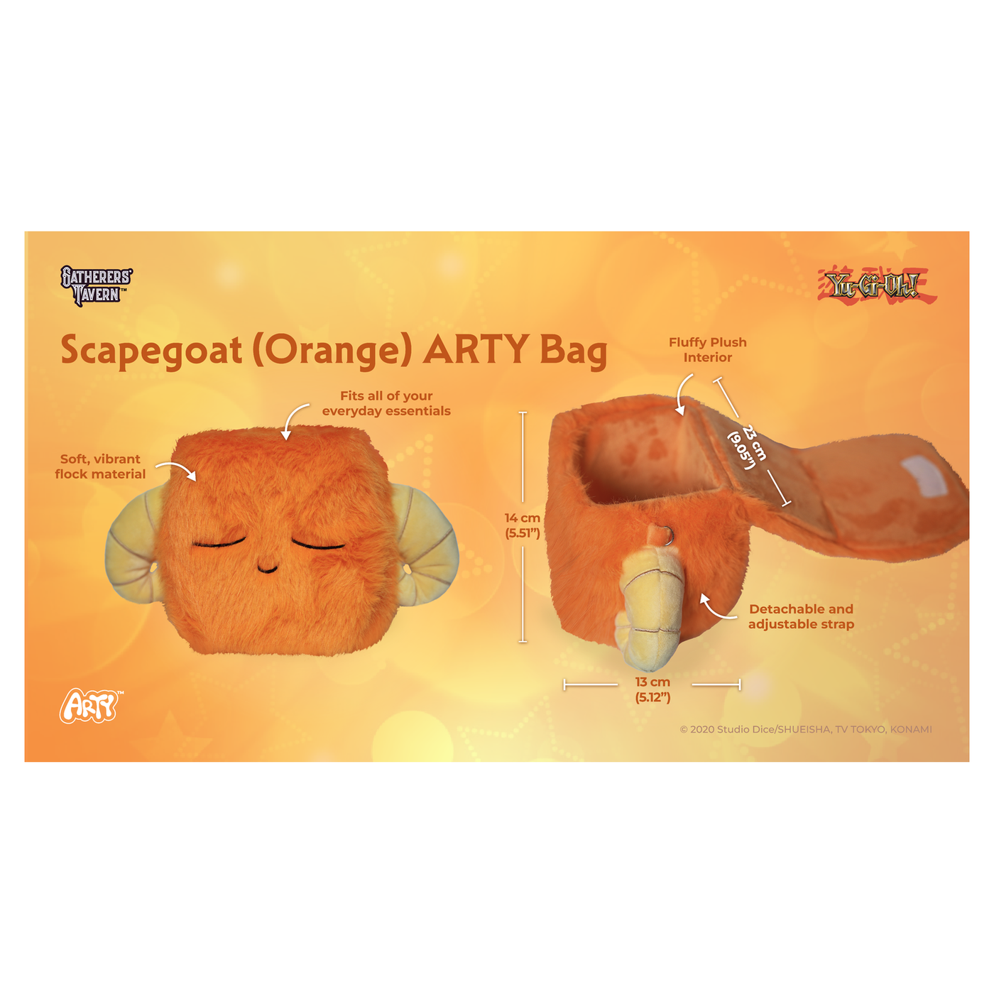 Gatherers' Tavern Scapegoat ARTY Deck Box, wool-wrapped Yu-Gi-Oh! storage in four colors - (Orange) - imagen 11