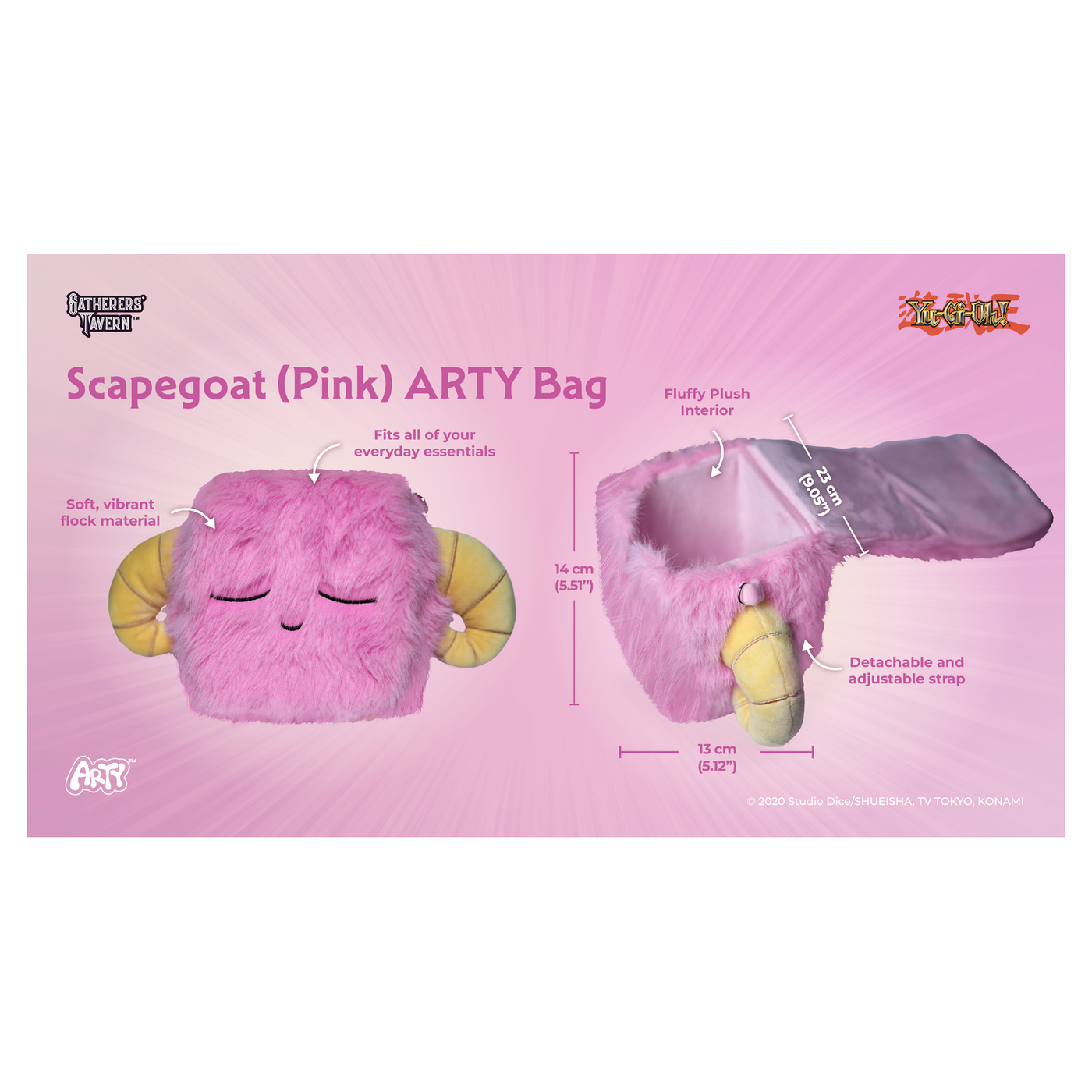 Gatherers' Tavern Scapegoat ARTY Deck Box, wool-wrapped Yu-Gi-Oh! storage in four colors - (Pink) - imagen 18