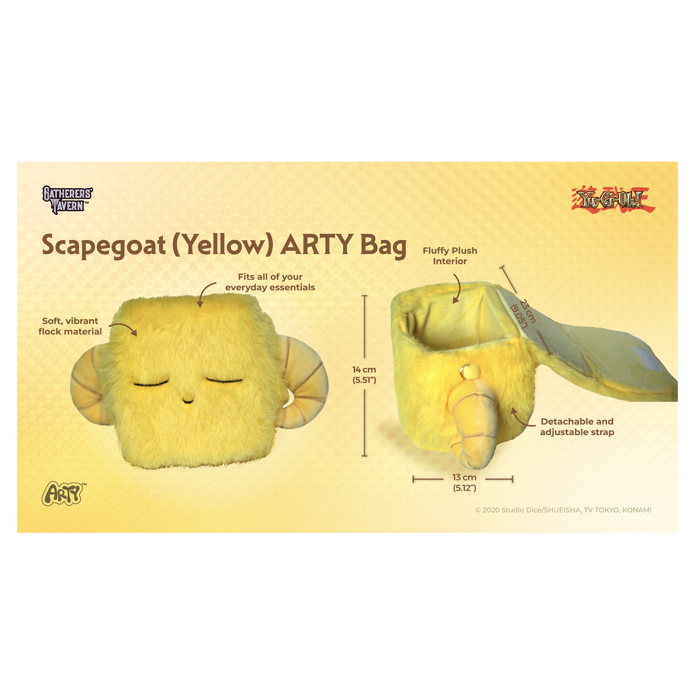 Gatherers' Tavern Scapegoat ARTY Deck Box, wool-wrapped Yu-Gi-Oh! storage in four colors - (Yellow) - imagen 23