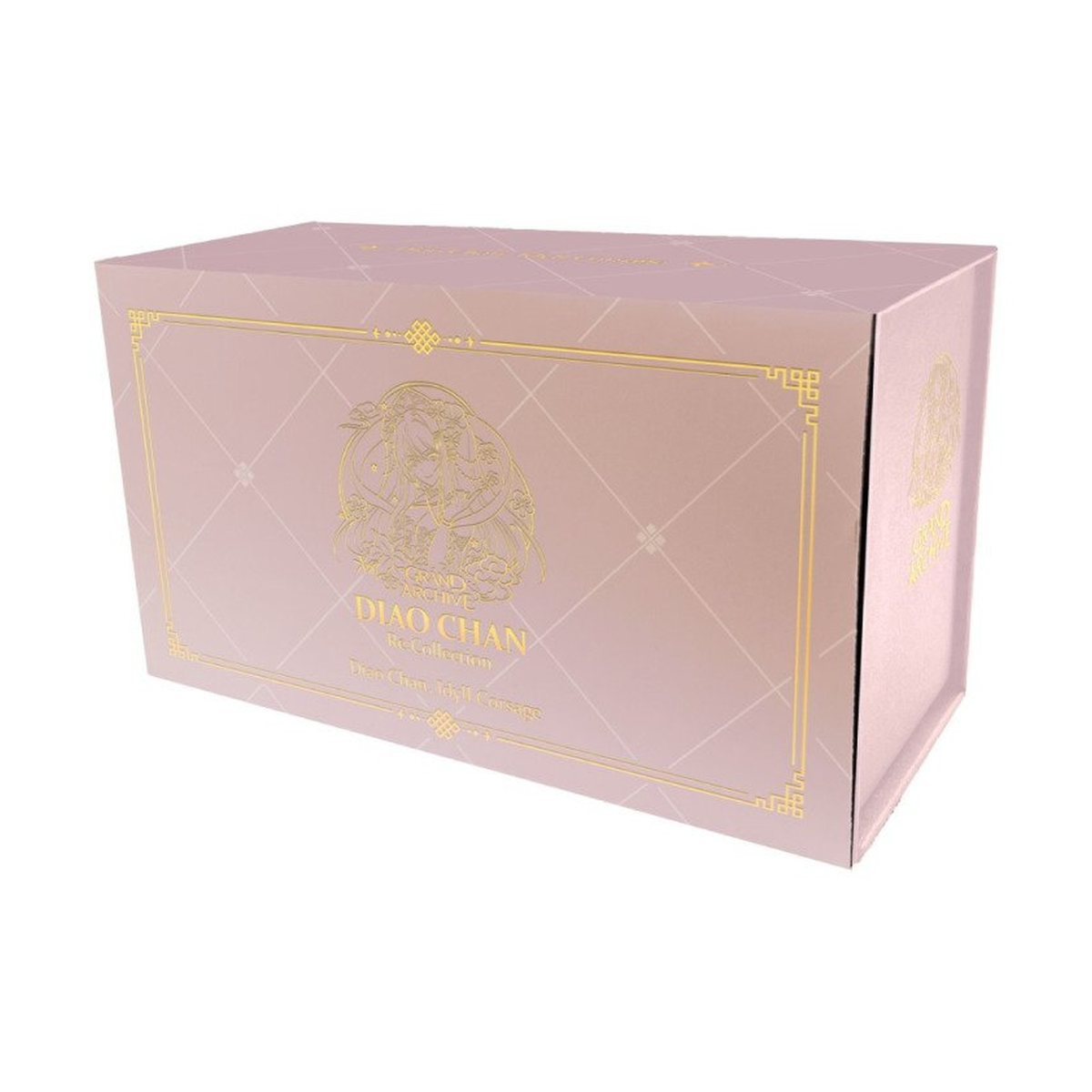 Diao Chan Re:Collection magnetic storage box with preconstructed Grand Archive TCG deck, Dragon Shield sleeves, and Abyssal H