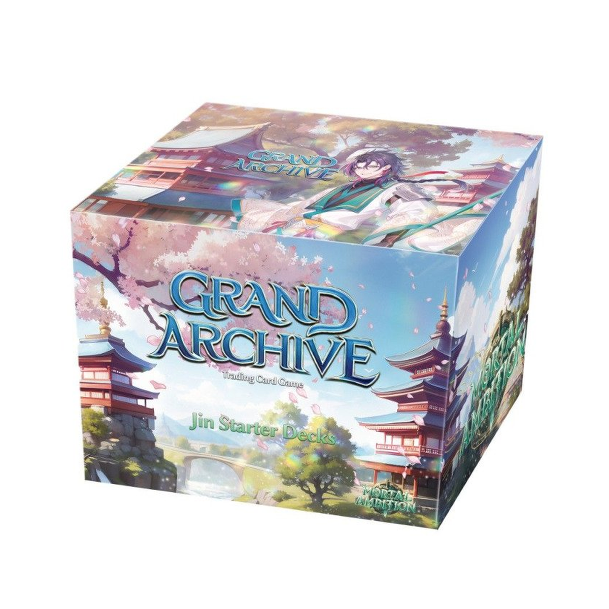 Grand Archive TCG Jin Starter Deck Display box containing 8 sealed starter decks