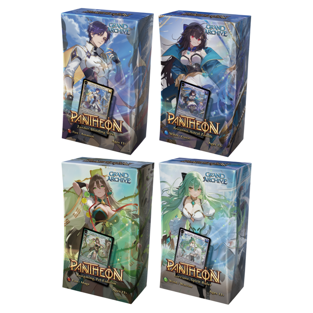 Grand Archive TCG - Radiant Origins: Pantheon Deck Set (4 Decks) - EN