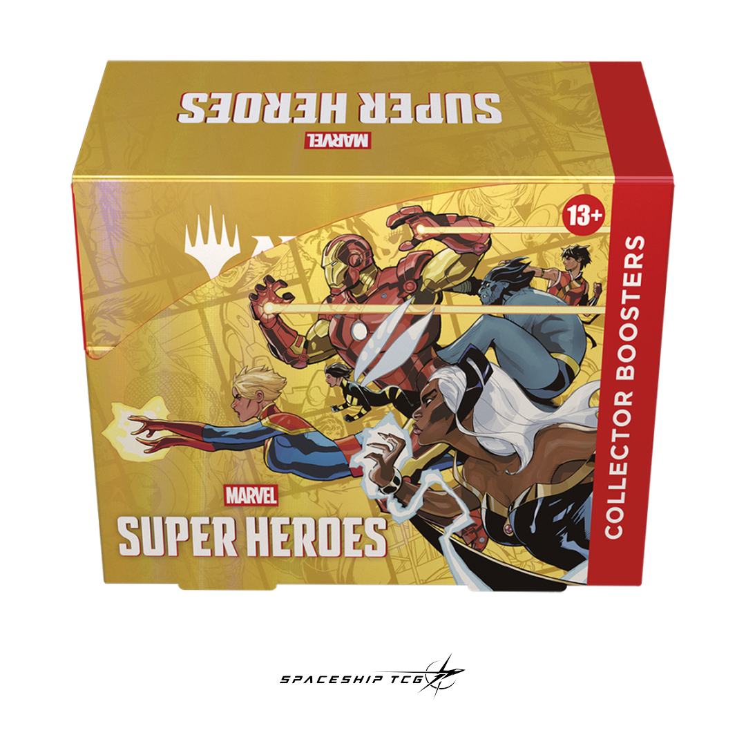 MTG Marvel Super Heroes Collector Booster Display with 12 premium packs - English Edition factory sealed - Box Front