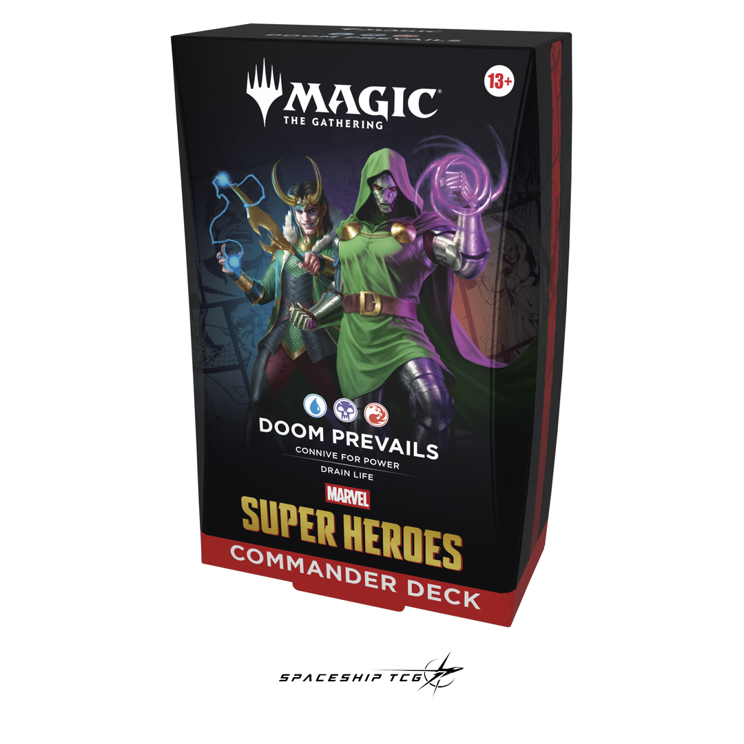 MTG Marvel Super Heroes Commander Deck Display with 4 complete 100-card decks - English Edition factory sealed - View 6