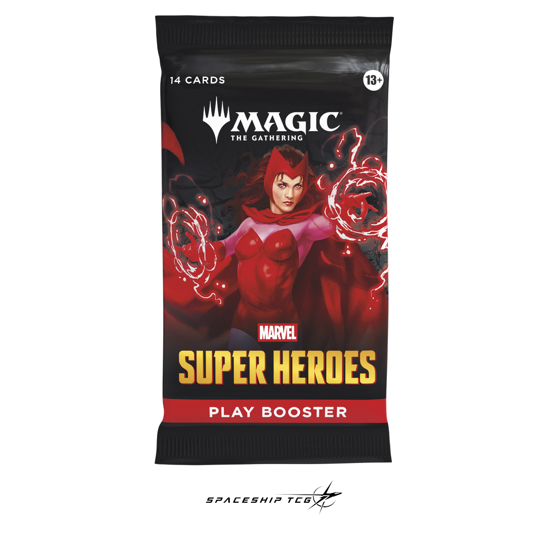 Magic The Gathering Marvel Super Heroes Play Booster Display English Edition with 30 booster packs featuring Spider-Man Iron Man Wolverine and Marvel heroes - View 6