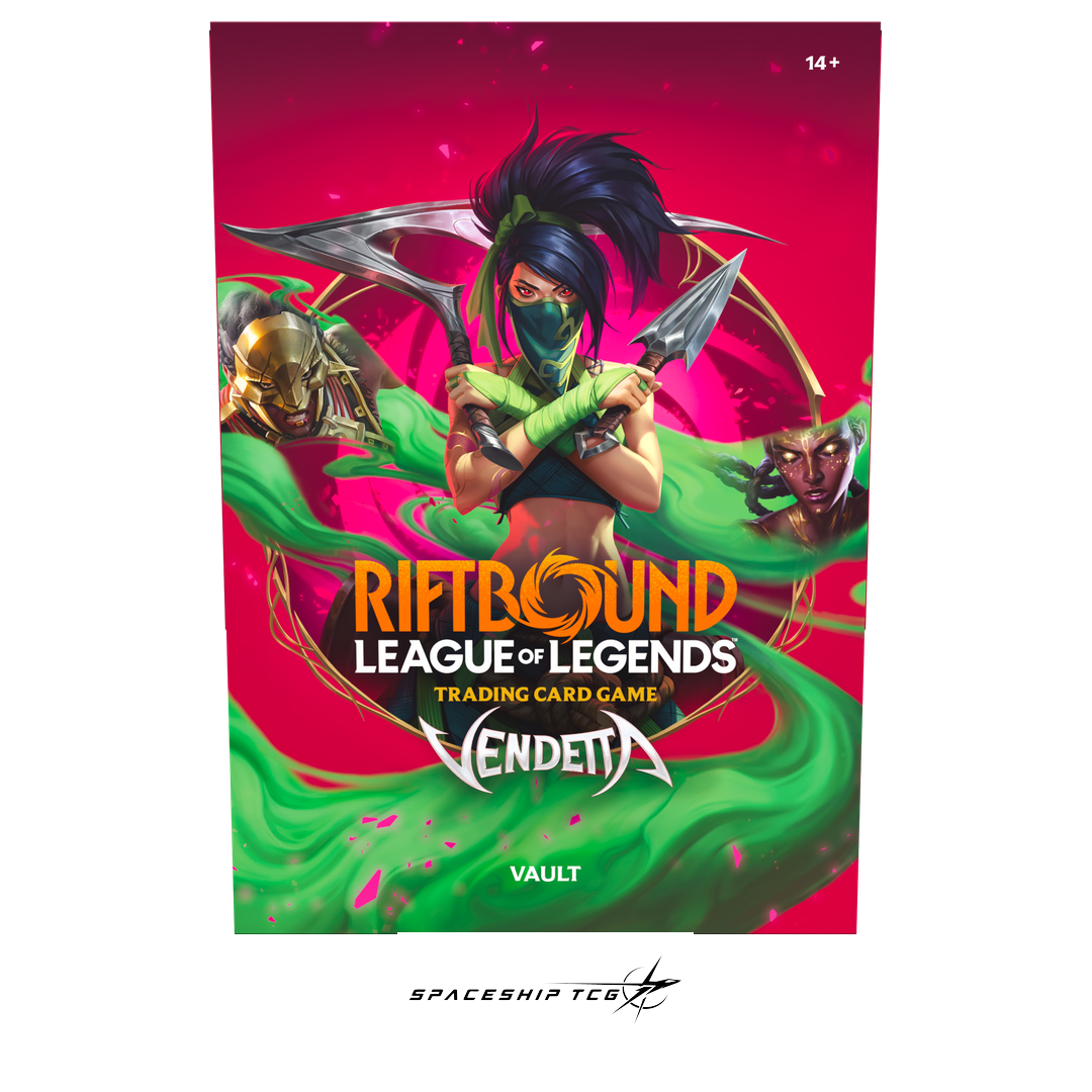 Riftbound League of Legends TCG Vendetta Vault - English bundle with 6 boosters and storage box - Detail View