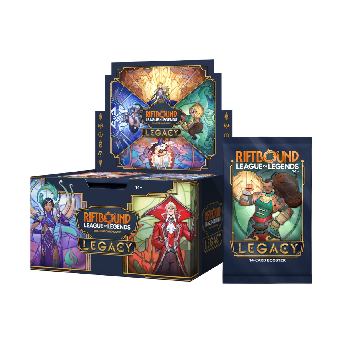 Riftbound: League of Legends TCG Héritage booster display box containing 24 English booster packs - imagen 2