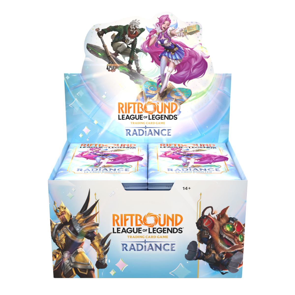 Riftbound League of Legends TCG Radiance Booster Display with 24 sealed packs