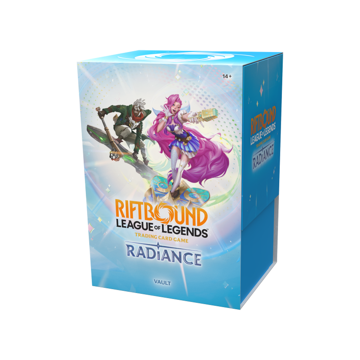 Riftbound: League of Legends TCG Radiance Vault sealed bundle box with booster packs, runes and promo tokens (English edition