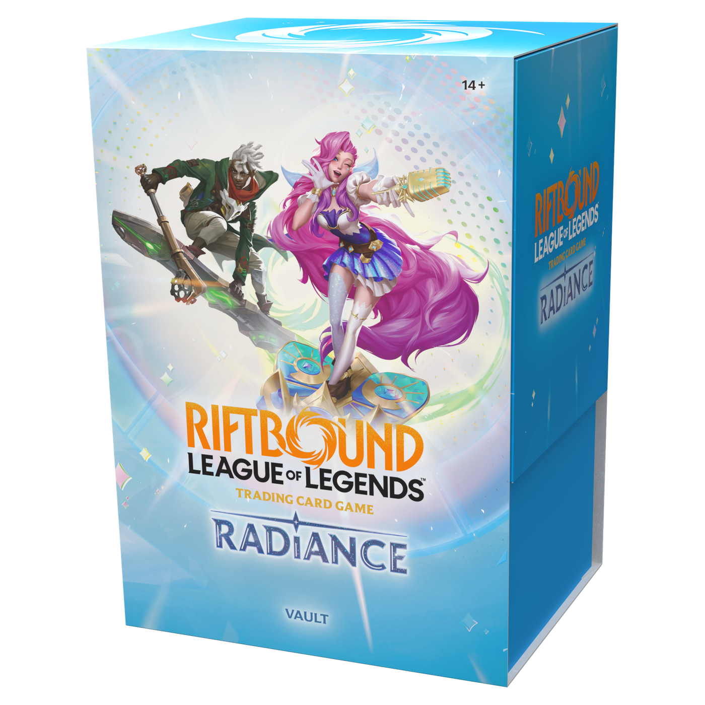 Riftbound: League of Legends TCG Radiance Vault sealed bundle box with booster packs, runes and promo tokens (English edition
