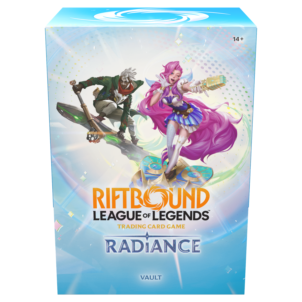 Riftbound: League of Legends TCG Radiance Vault sealed bundle box with booster packs, runes and promo tokens (English edition
