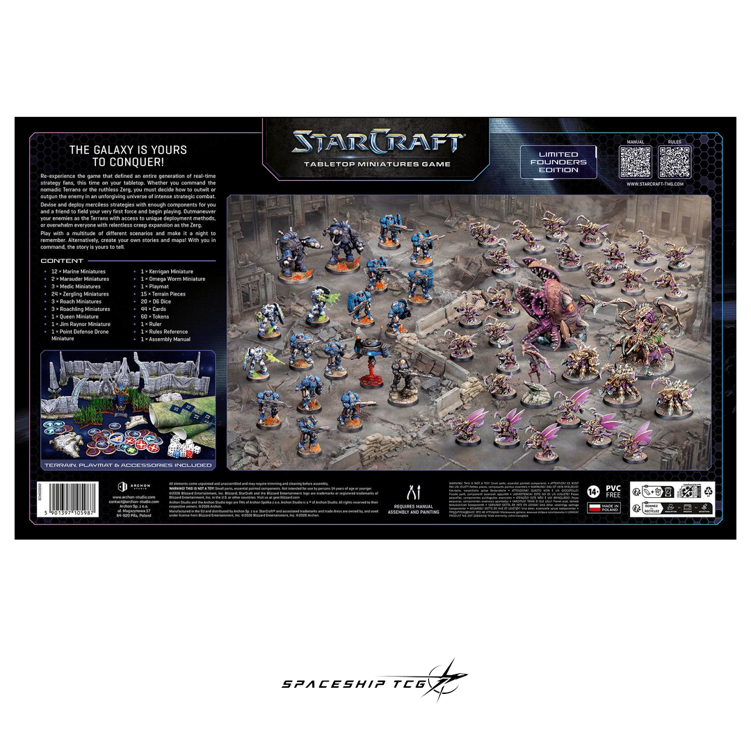 Starcraft TMG Two Player Starter Set Founders Edition - Complete miniatures starter with Kerrigan Queen of Blades - View 17 - Spaceship TCG Spain