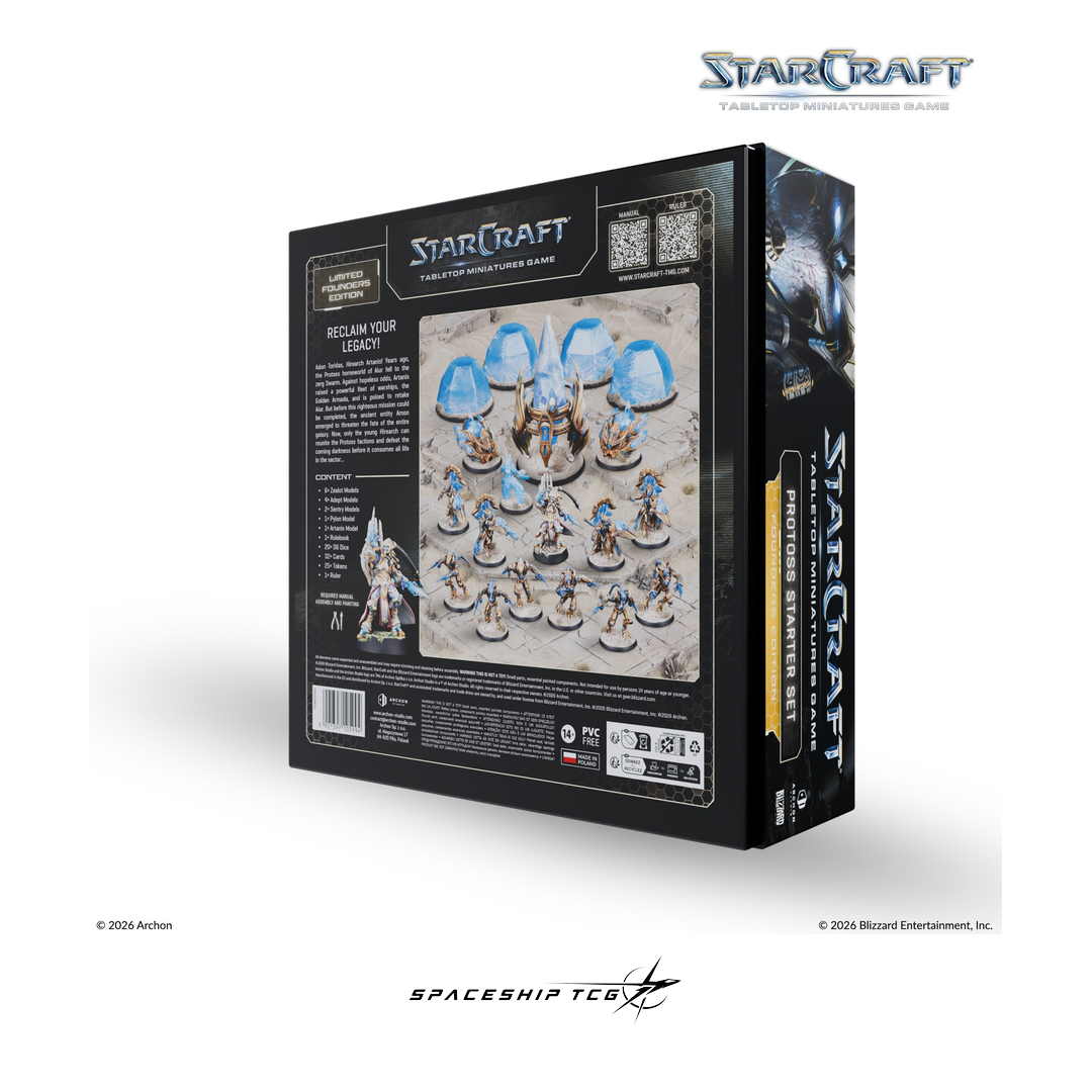 Starcraft TMG Protoss Starter Set Founders Edition - Complete Protoss army with Artanis hero by Archon Studio - Alternative Angle