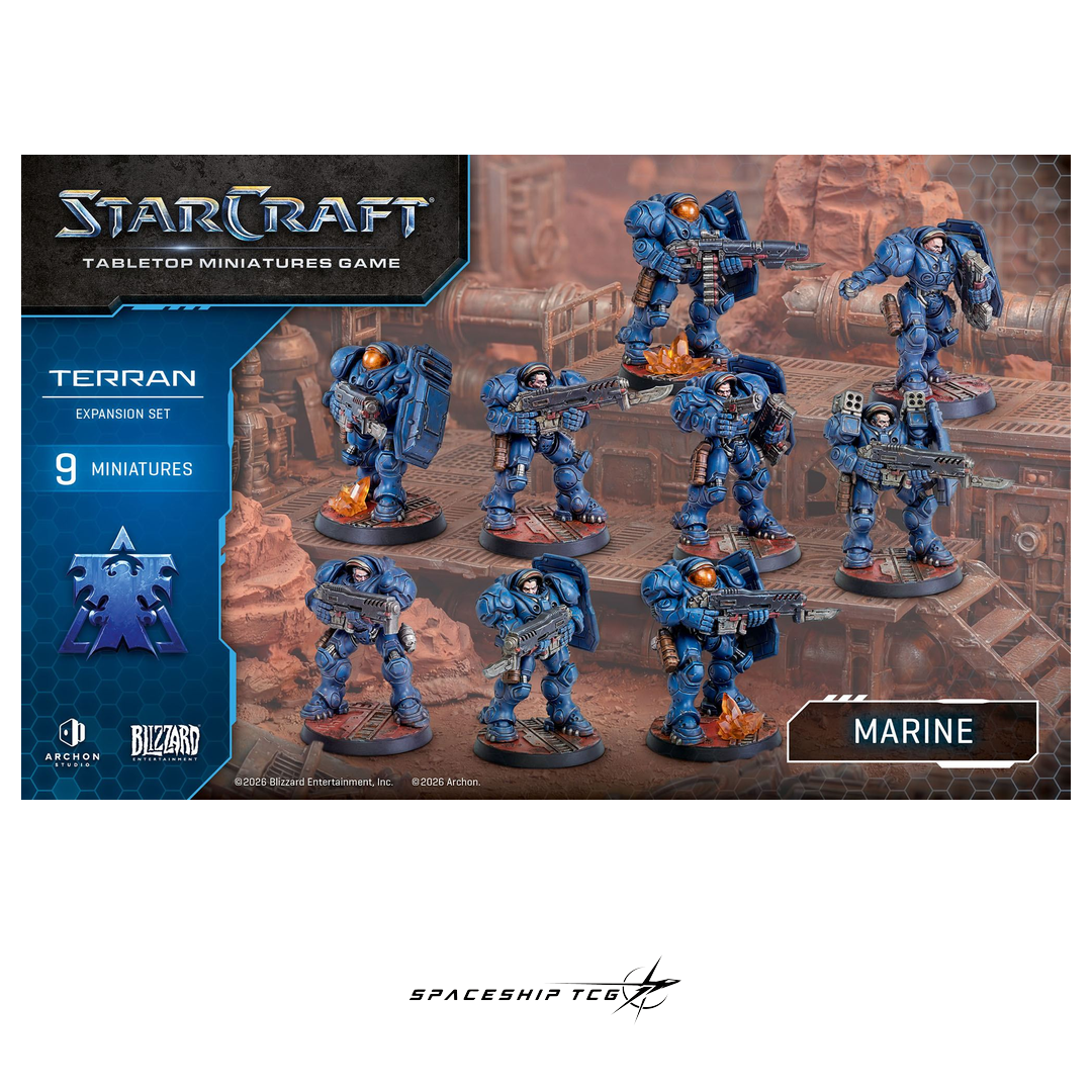 Starcraft TMG Terran Expansion Set featuring Marine infantry miniatures with CMC powered armor by Archon Studio - View 6