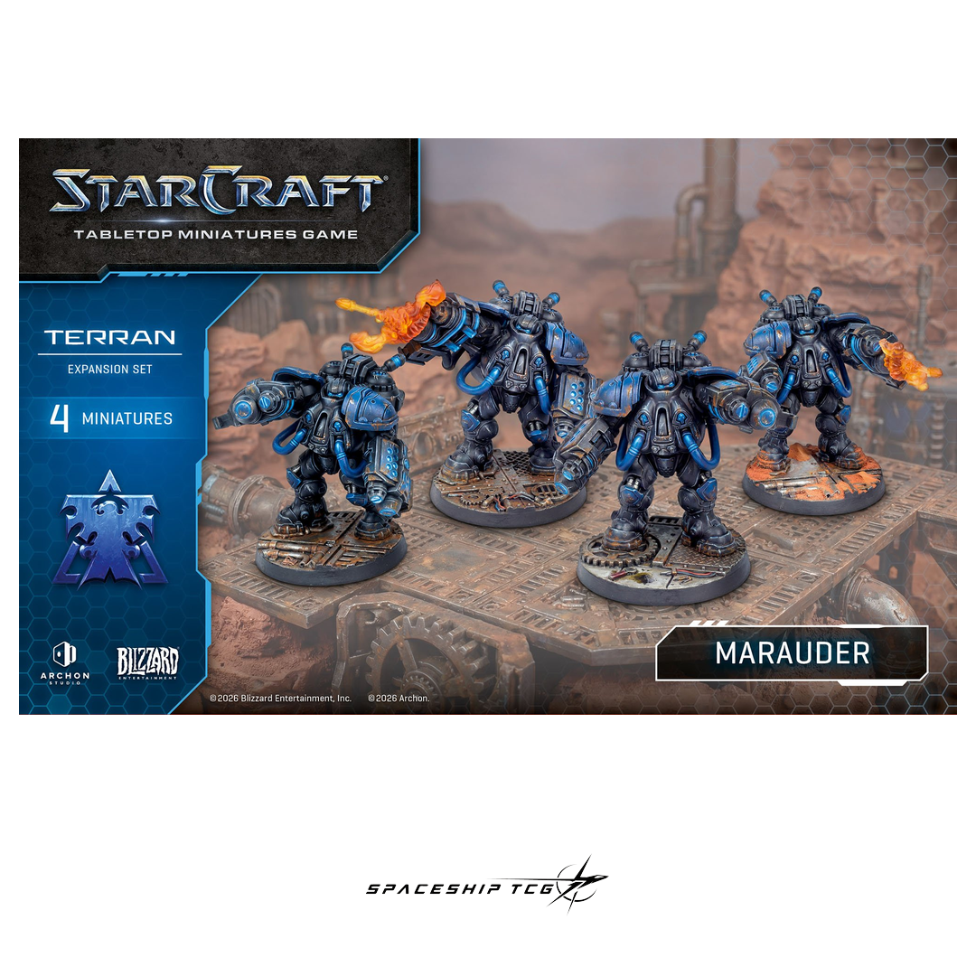Starcraft TMG Terran Expansion Set featuring Marauder heavy armored infantry miniatures by Archon Studio - View 6