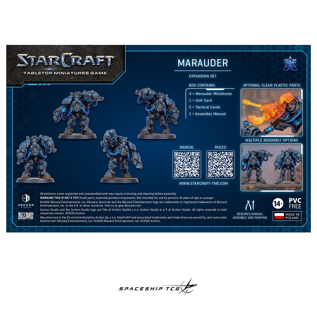 Starcraft TMG Terran Expansion Set featuring Marauder heavy armored infantry miniatures by Archon Studio - View 7