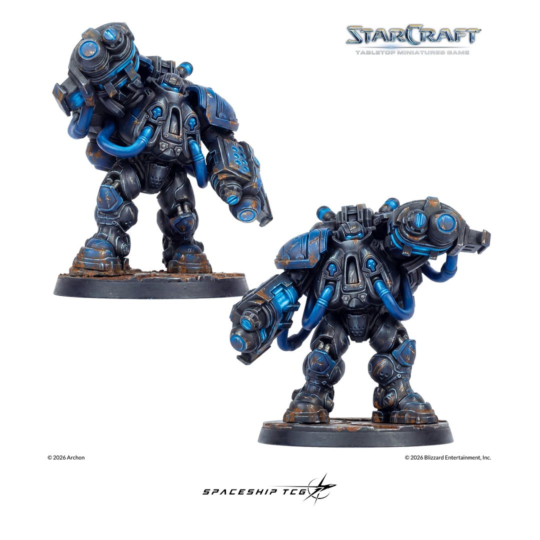 Starcraft TMG Terran Expansion Set featuring Marauder heavy armored infantry miniatures by Archon Studio - View 8