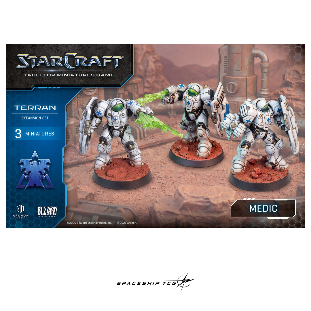 Starcraft TMG Terran Expansion Set featuring Medic support unit miniatures by Archon Studio - View 6