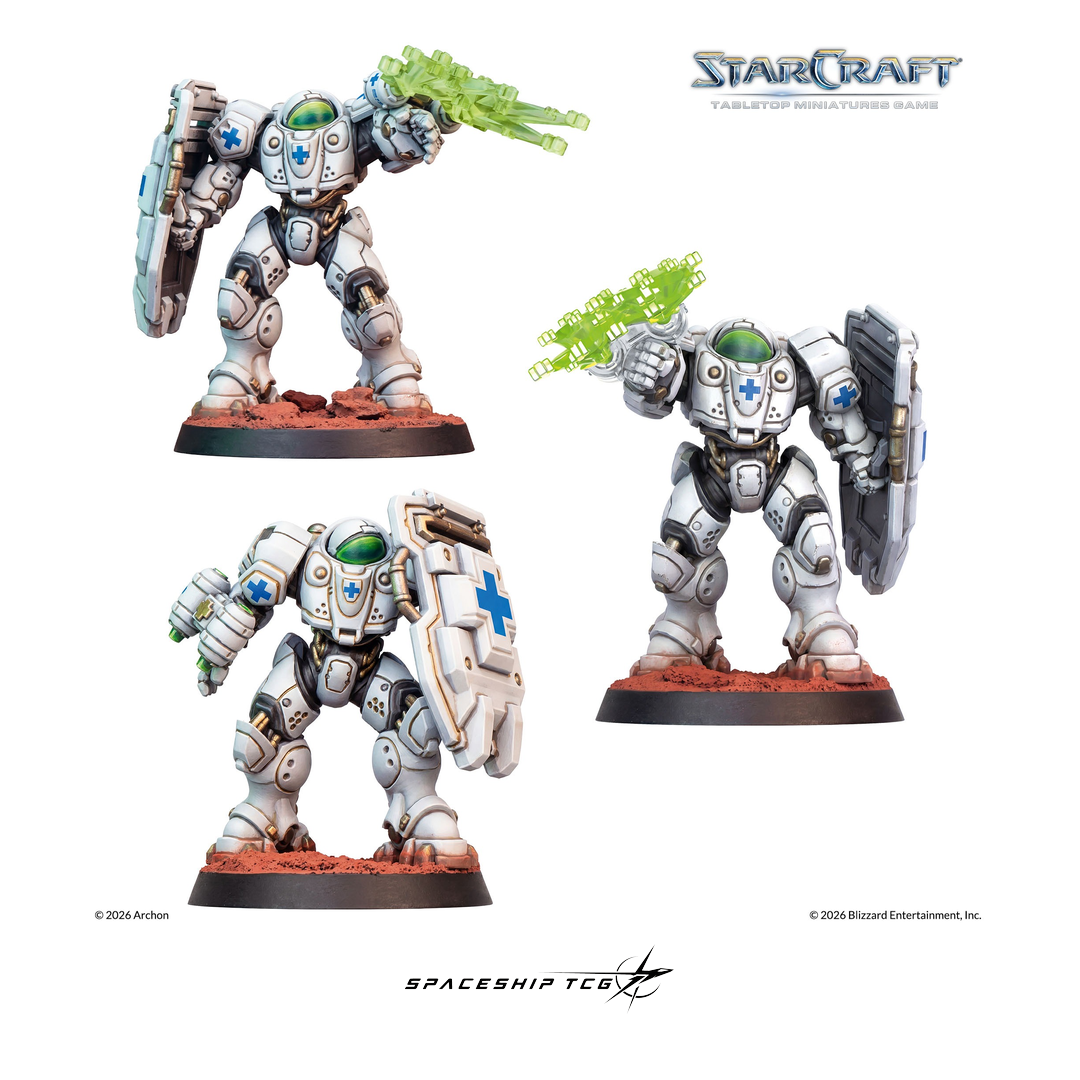 Starcraft TMG Terran Expansion Set featuring Medic support unit miniatures by Archon Studio - View 8