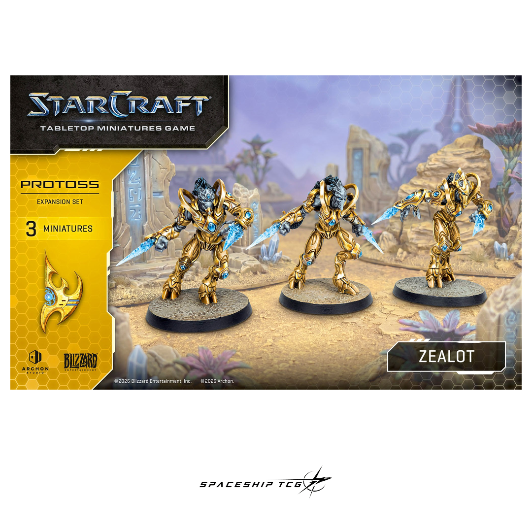 Starcraft TMG Protoss Expansion Set featuring Zealot Templar warrior miniatures by Archon Studio - View 6
