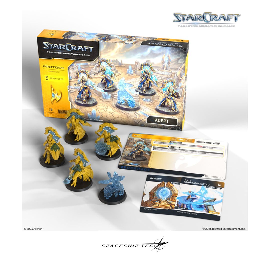 Starcraft TMG Protoss Expansion Set featuring Adept specialist miniatures by Archon Studio - Alternative Angle