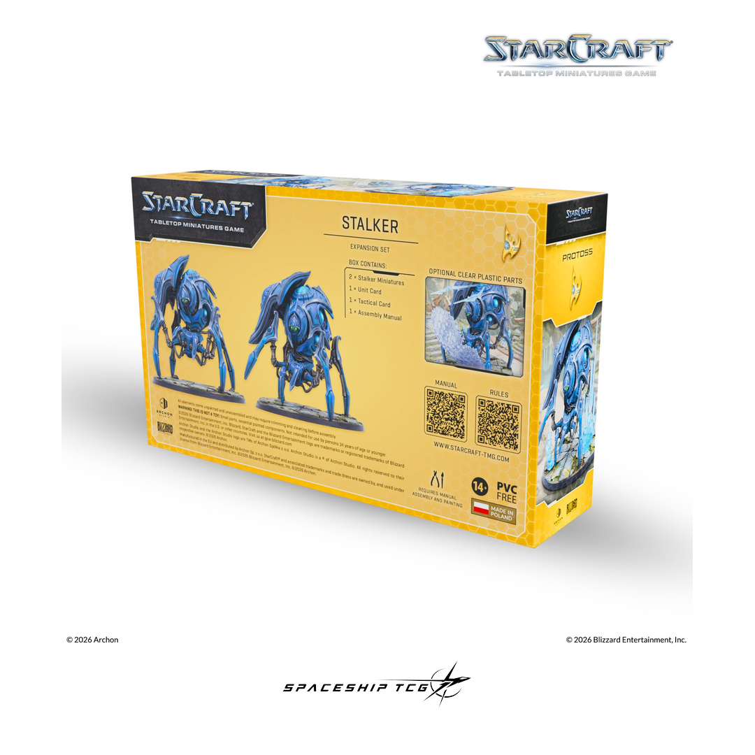 Starcraft TMG Protoss Expansion Set featuring Stalker war machine miniatures by Archon Studio - Contents