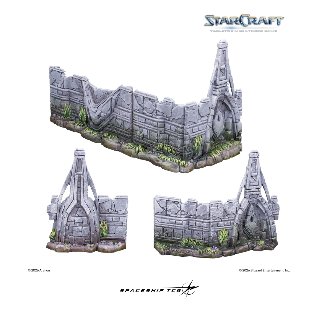 Starcraft TMG Terrain Expansion Set Lost Temple - 15 terrain pieces recreating the iconic Starcraft map by Archon Studio - View 9