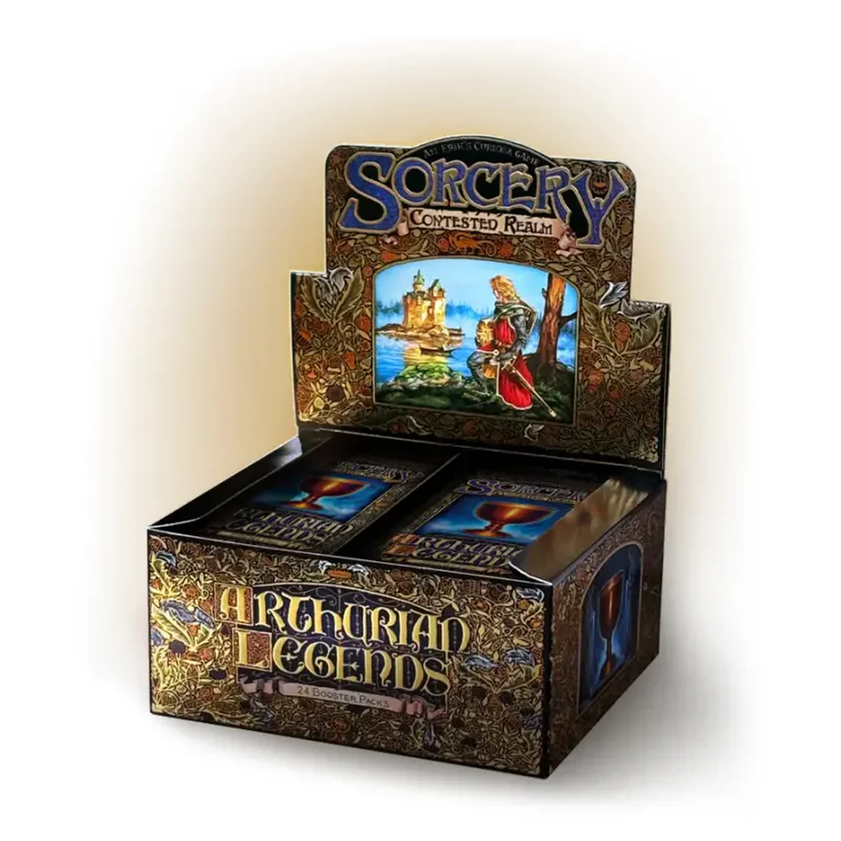Sorcery TCG Arthurian Legends Booster Display Box containing 24 booster packs and 1 Box Topper pack in English
