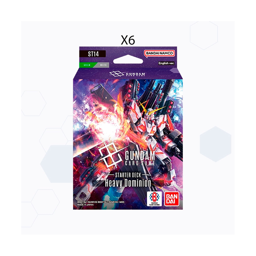 Gundam Card Game - ST-14 Starter Deck Display (6 Decks) - Englisch