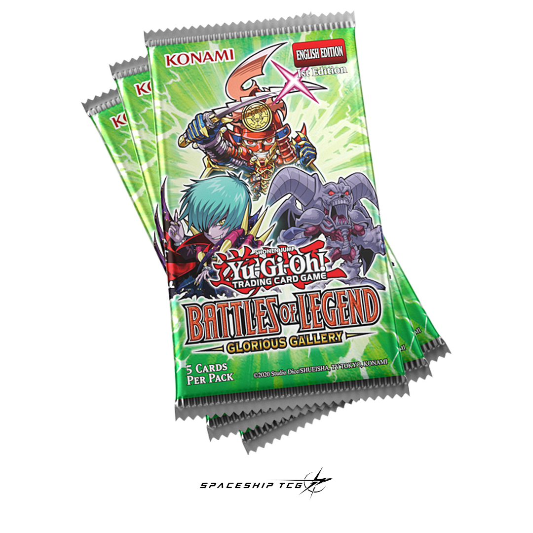 Yu-Gi-Oh! Battles of Legend Glorious Gallery Booster Display - 24 packs with extended art and chibi cards - Alternative Angle